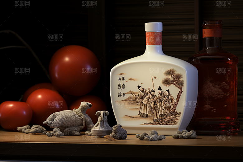 美酒酒杯高清摄影图