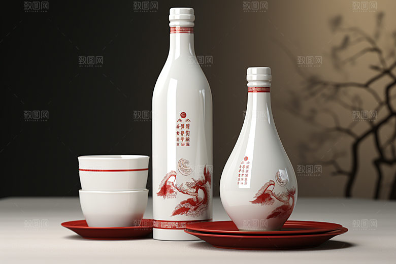 美酒品酒畅饮摄影图