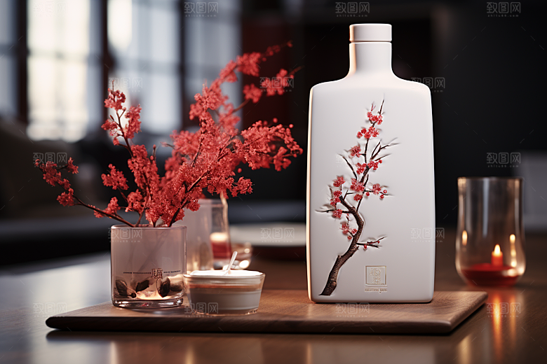 美酒酒具高清摄影图