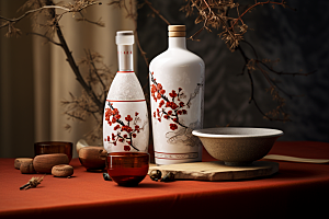 美酒品酒精致摄影图