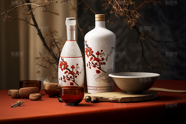 美酒品酒精致摄影图