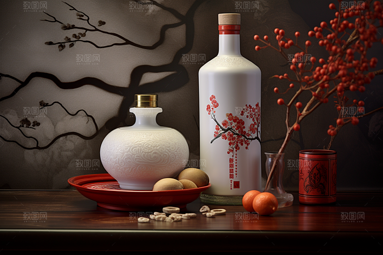 美酒品酒高清摄影图