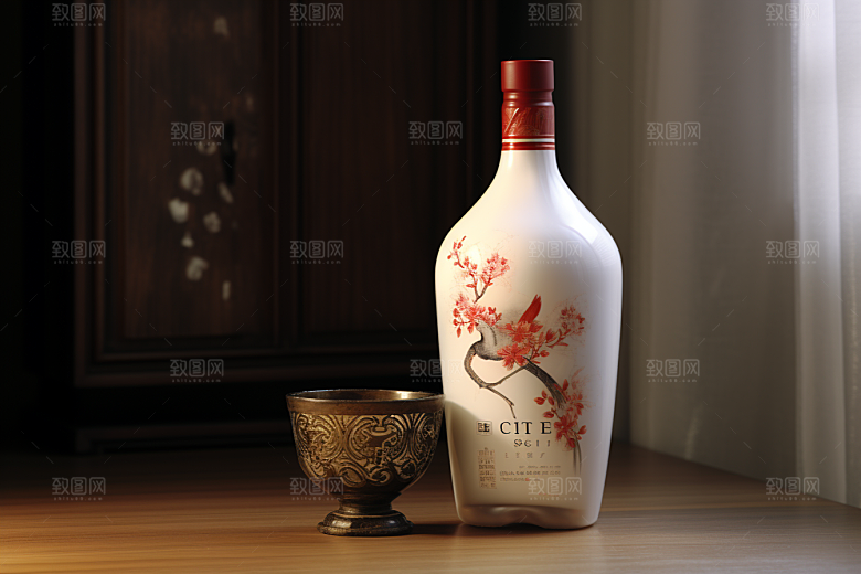 美酒酒具畅饮摄影图