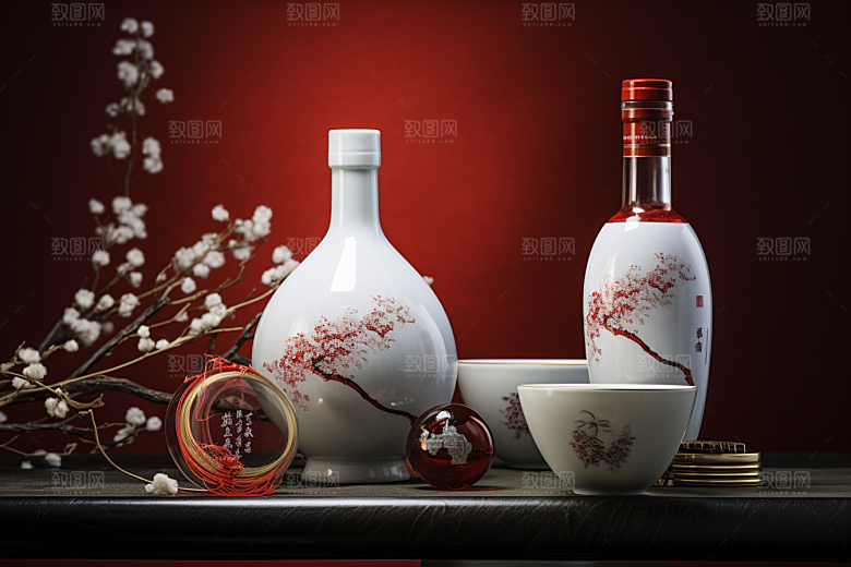 美酒高清酒器摄影图