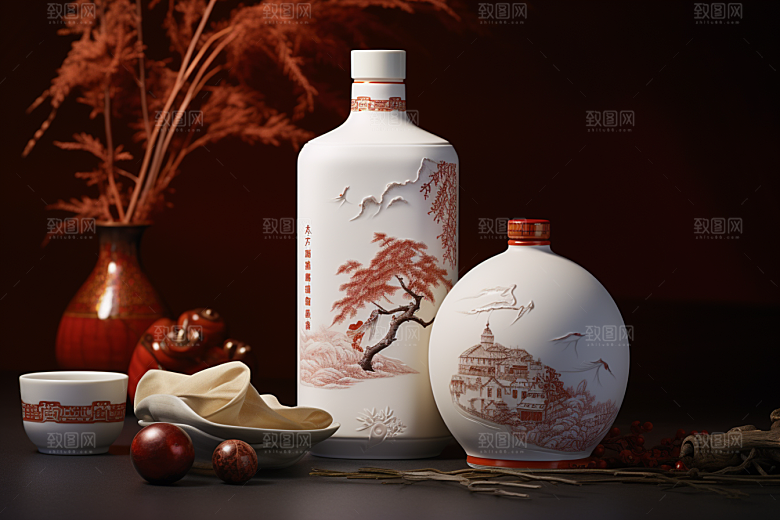 美酒酒器高清摄影图