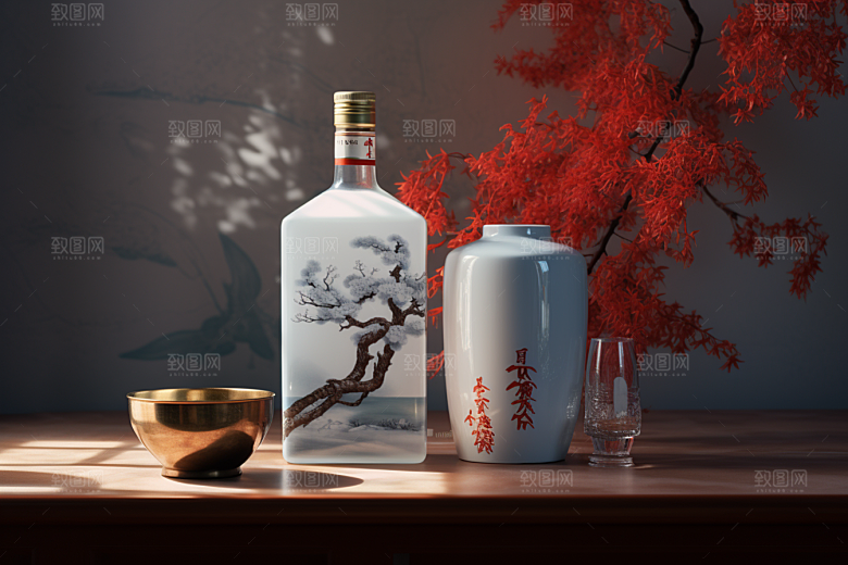 美酒高清酒具摄影图