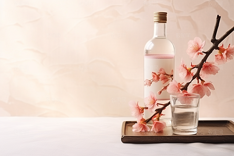 美酒精致饮品摄影图