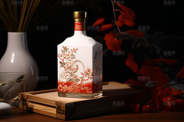 美酒酒具高清摄影图