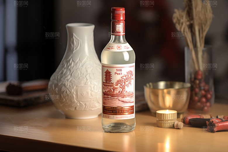 美酒畅饮精致摄影图