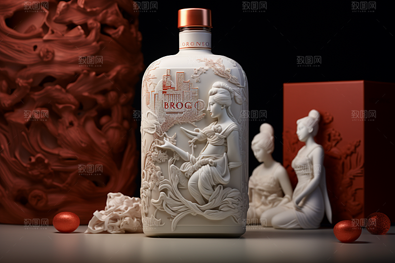 美酒品酒精致摄影图