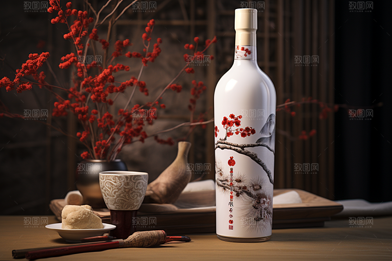 美酒饮品品酒摄影图