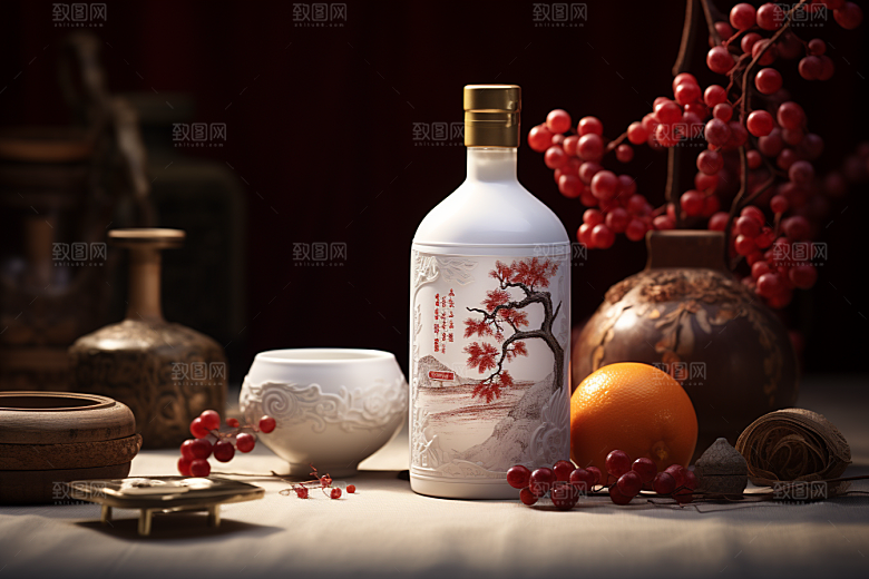 美酒饮品酒具摄影图