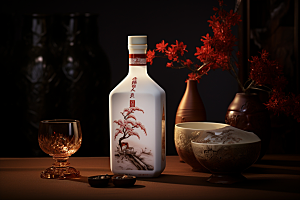 美酒酒器高清摄影图