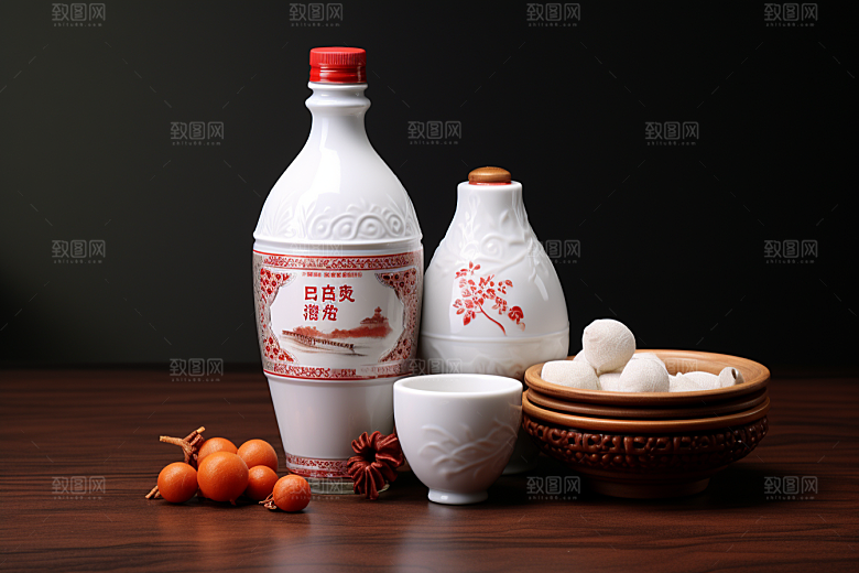 美酒酒杯畅饮摄影图