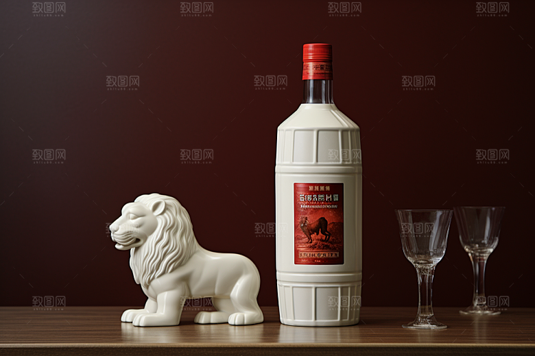 美酒酒器饮品摄影图