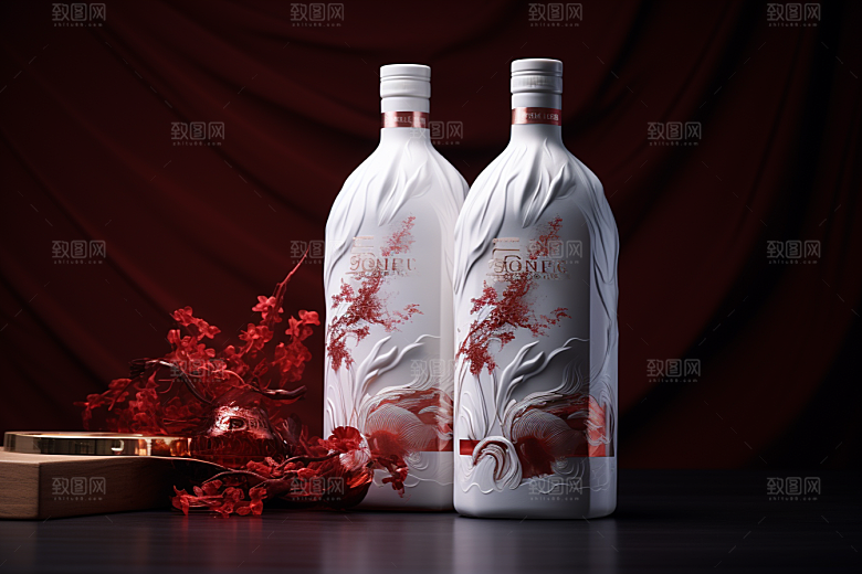 美酒品酒精致摄影图