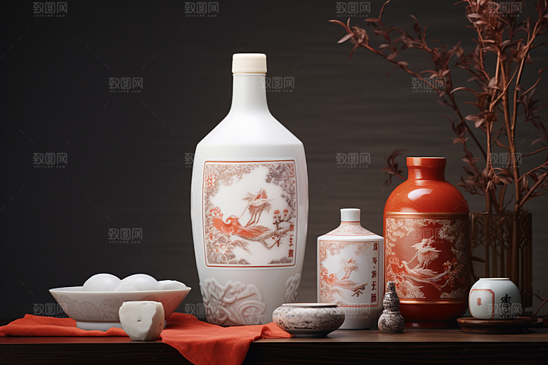 美酒高清畅饮摄影图