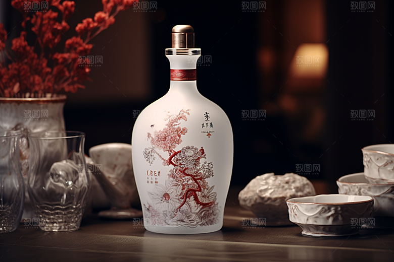 美酒畅饮饮品摄影图