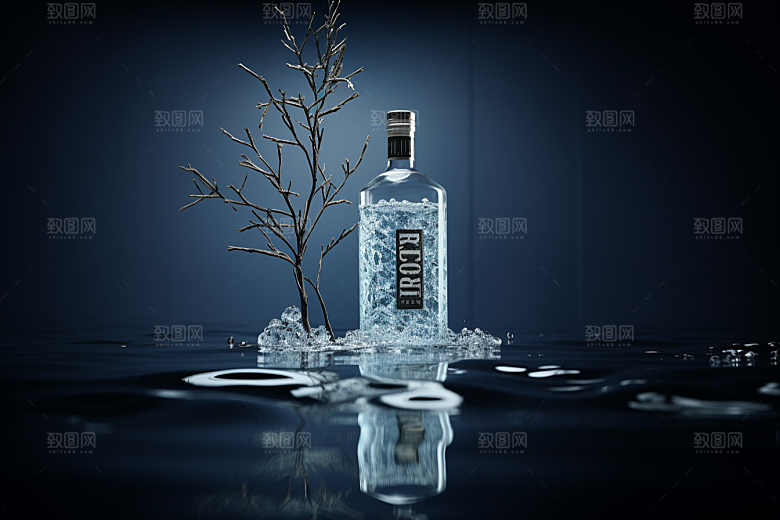 美酒酒瓶酒具摄影图