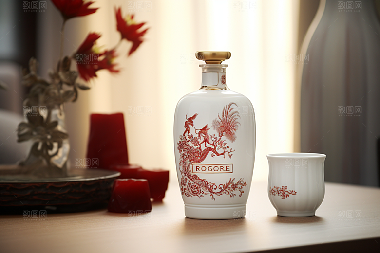 美酒酒具高清摄影图