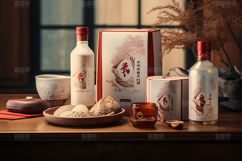 美酒酒杯饮品摄影图