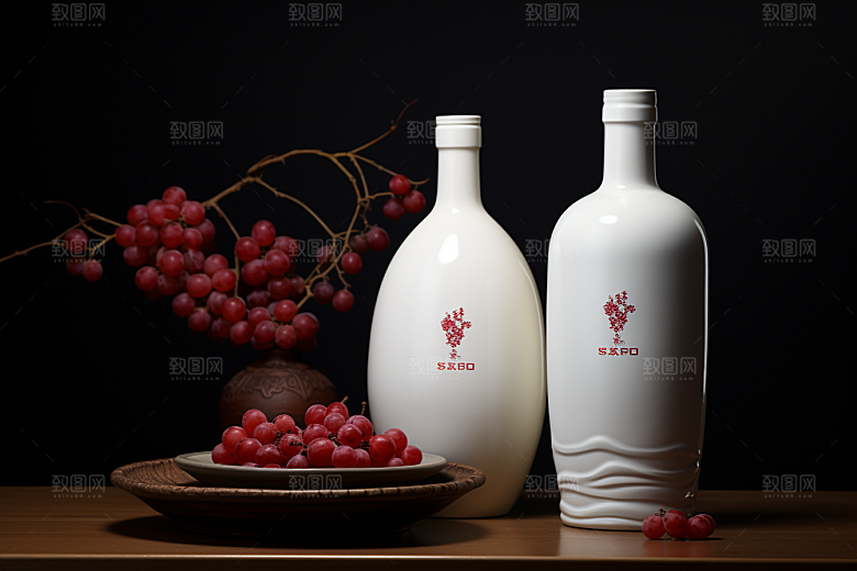 美酒酒具高清摄影图