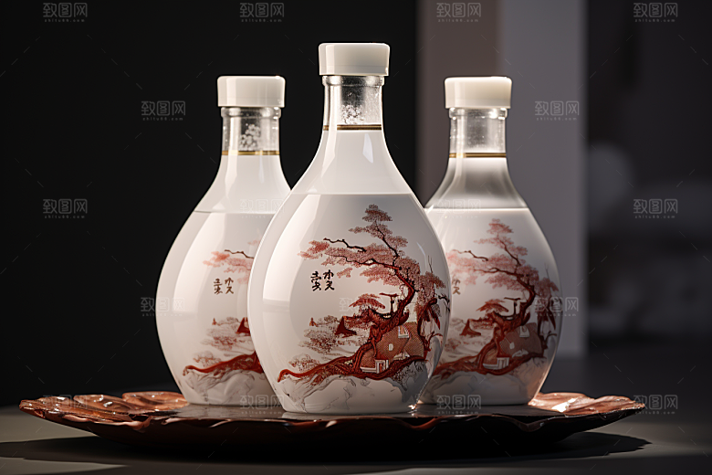 美酒畅饮精致摄影图