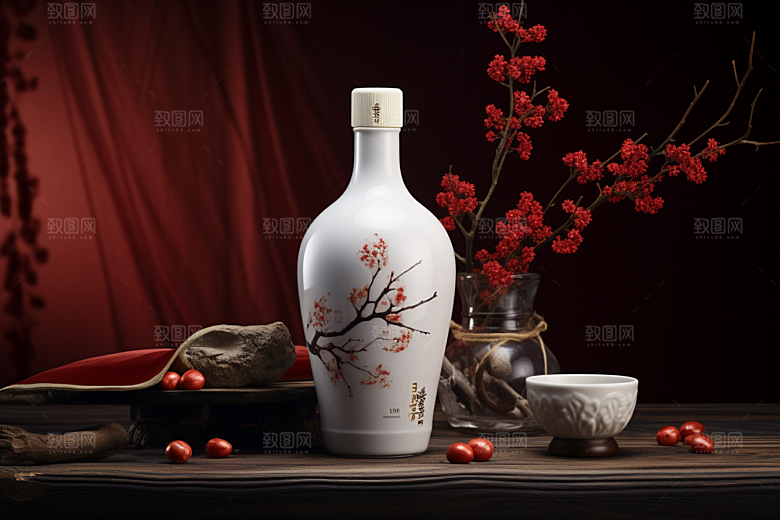 美酒饮品畅饮摄影图