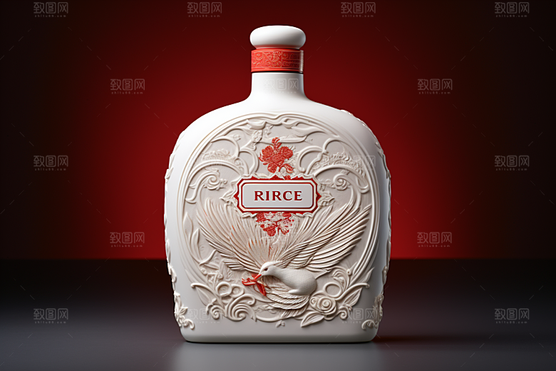 美酒酒杯精致摄影图