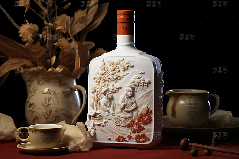 美酒高清品酒摄影图
