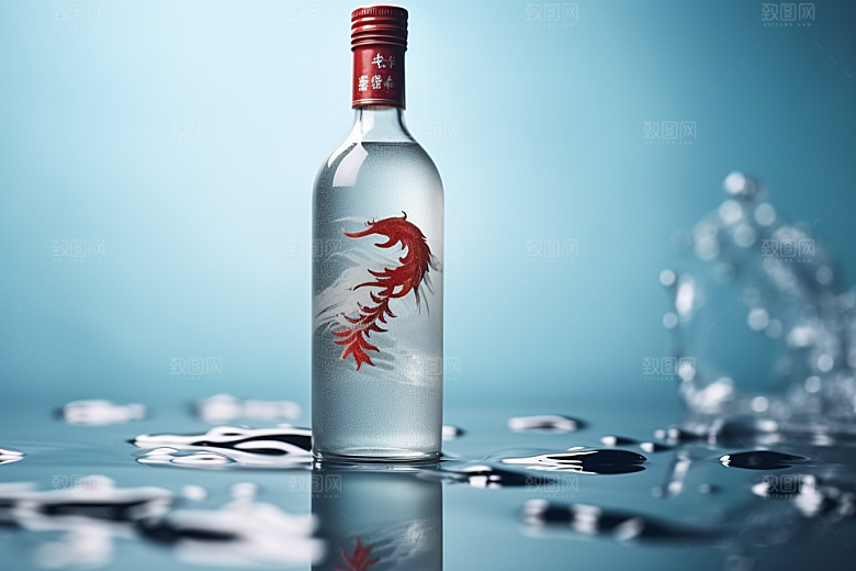 美酒品酒酒具摄影图