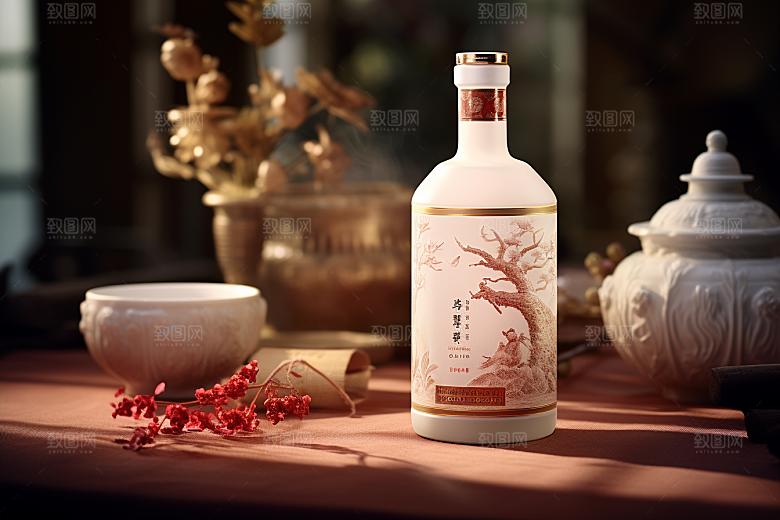 美酒饮品精致摄影图