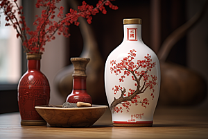 美酒酒杯酒具摄影图
