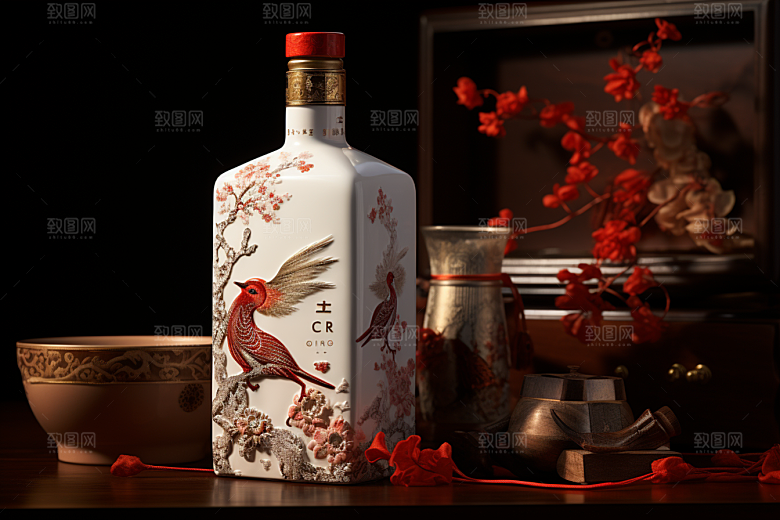 美酒高清酒具摄影图