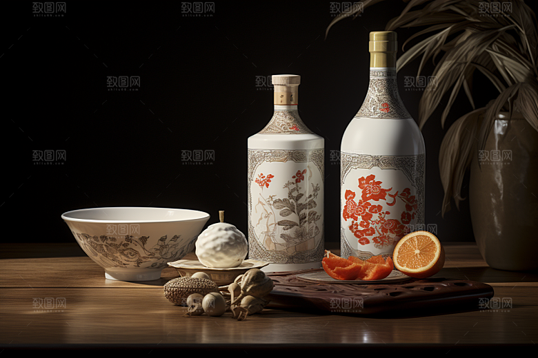 美酒精致畅饮摄影图