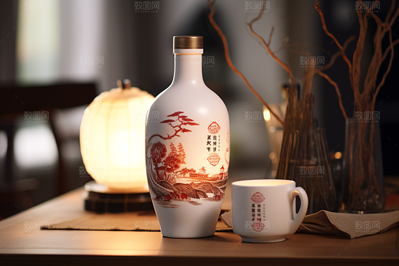 美酒高清畅饮摄影图