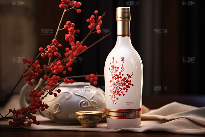 美酒高清品酒摄影图