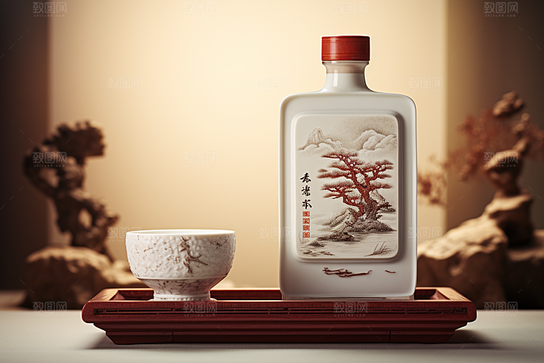 美酒品酒高清摄影图
