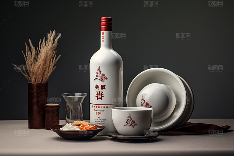 美酒畅饮酒具摄影图