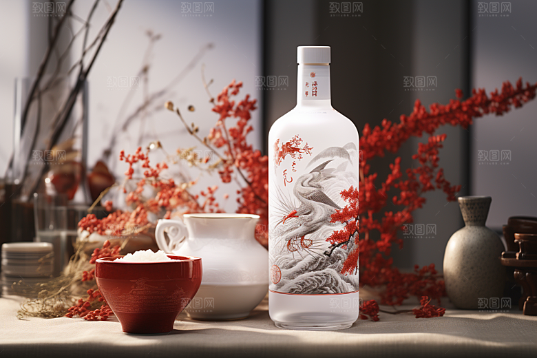 美酒畅饮酒杯摄影图