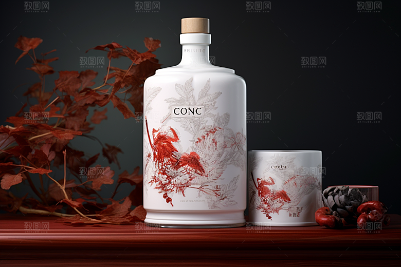 美酒品酒酒具摄影图