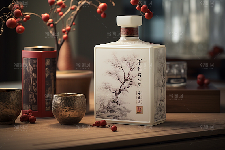 美酒酒具饮品摄影图