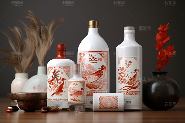 美酒酒器高清摄影图