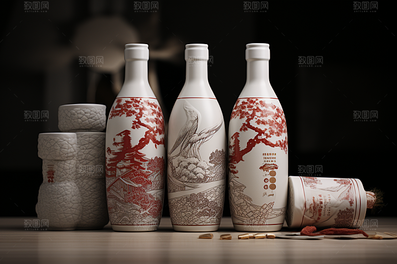 美酒饮品酒杯摄影图