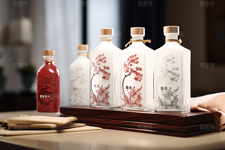 美酒酒杯高清摄影图