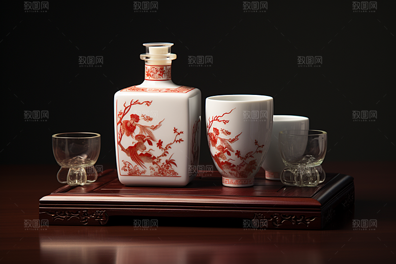 美酒饮品精致摄影图