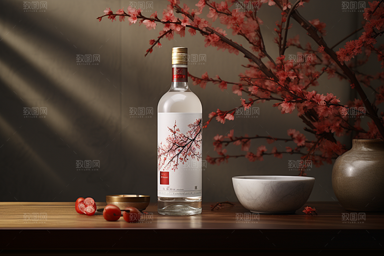 美酒品酒饮品摄影图