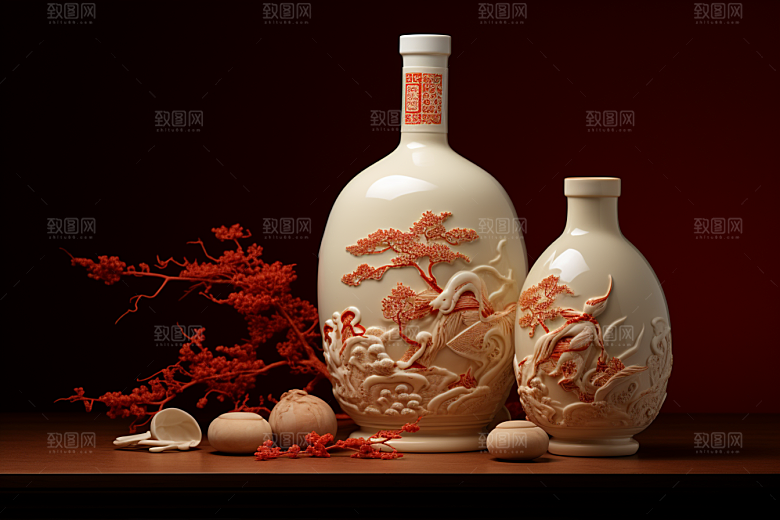 美酒酒具饮品摄影图