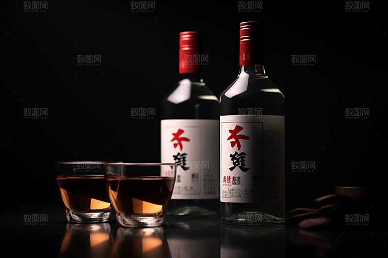 美酒畅饮品酒摄影图