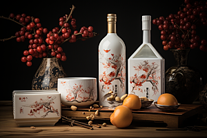 美酒饮品精致摄影图